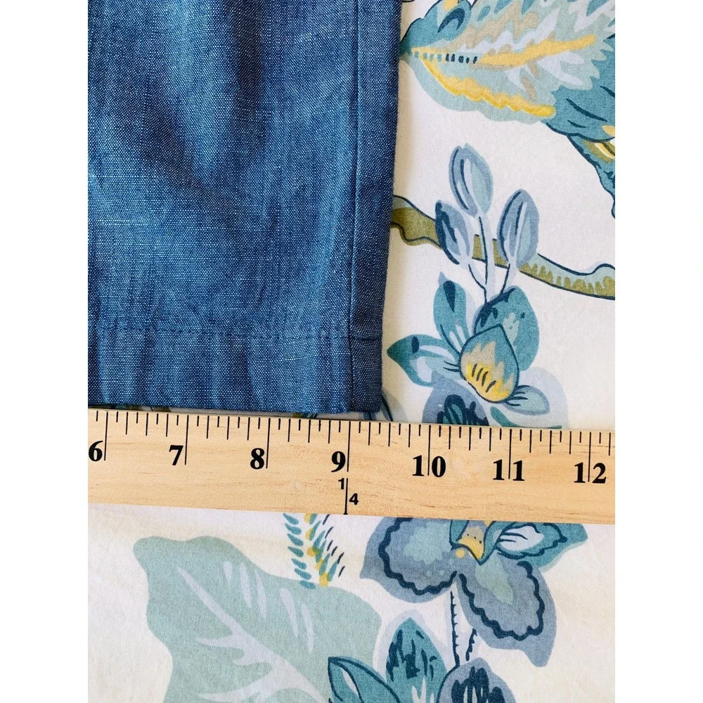 J Crew Womens Chambray Wide-Leg Drawstring Pant Med Echo Blue Wash Size 4